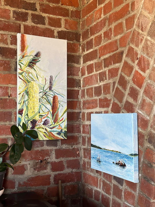 Pelican Rocks, Augusta Painting